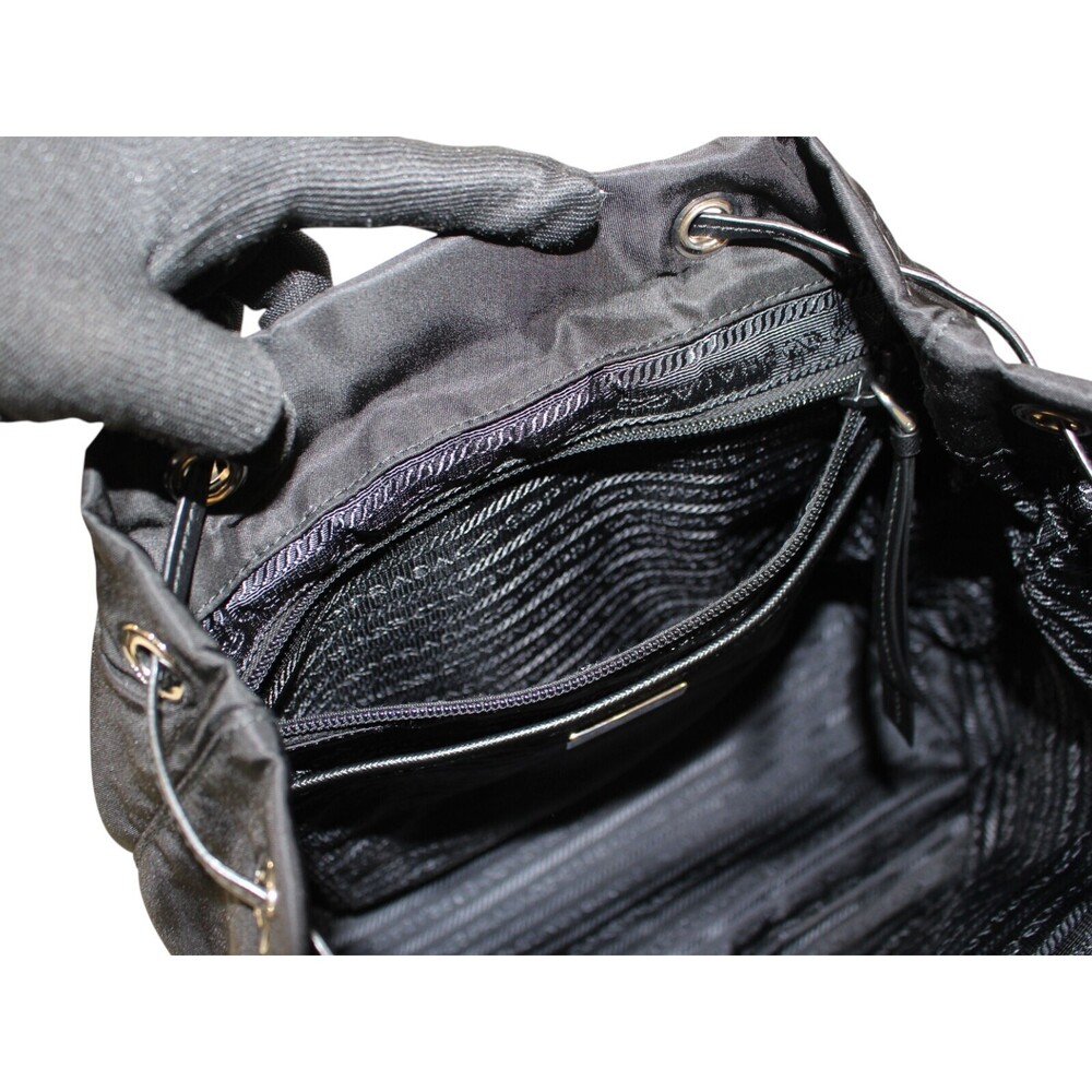 Prada Studded Backpack Black Silver - image 8